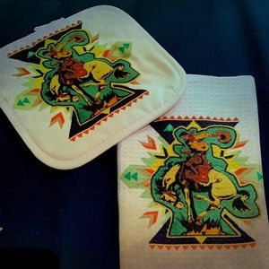 Hot pad and matching towel